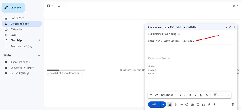 Tuân thủ cú pháp đặt tiêu đề email xin việc của nhà tuyển dụng